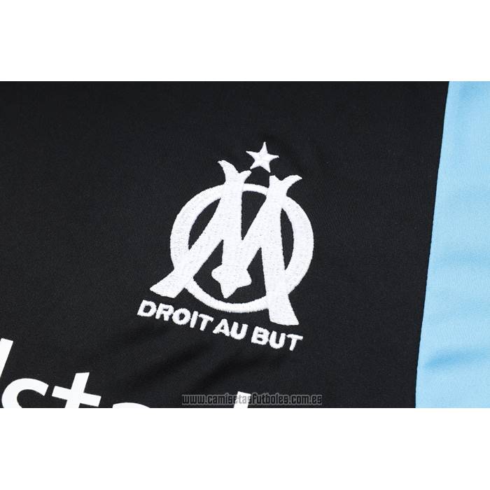 Chandal del Olympique Marsella Manga Corta 2023-2024 Negro